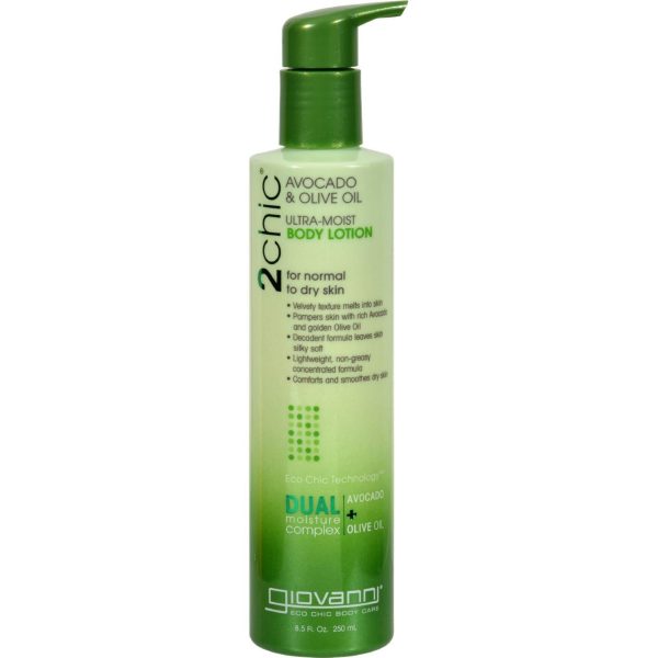 Giovanni Hair Care Products 2chic Body Lotion - Ultra-moist Avocado And Olive - 8.5 Fl Oz on Sale