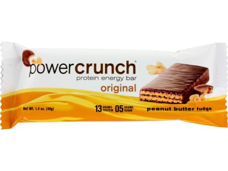 Power Crunch Bar - Peanut Butter Fudge - Case Of 12 - 1.4 Oz on Sale