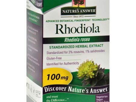 Nature s Answer Rhodiola Root Extract - 60 Vegetarian Capsules Sale