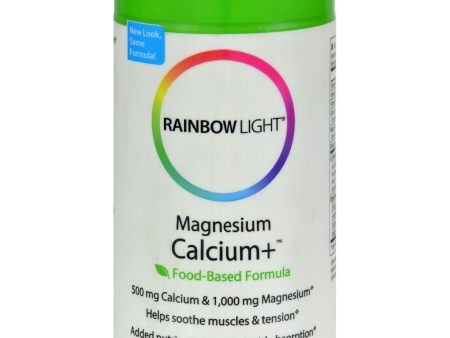 Rainbow Light Magnesium Calcium Plus - 180 Tablets Hot on Sale