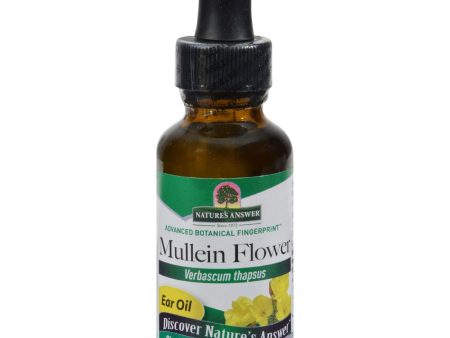 Nature s Answer Mullein Flower Alcohol Free - 1 Fl Oz Fashion