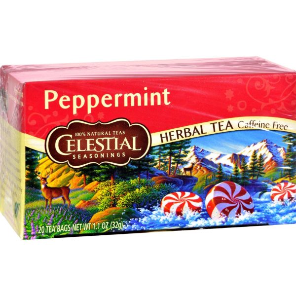 Celestial Seasonings Herb Tea Peppermint - 20 Tea Bags - Case Of 6 Online Hot Sale