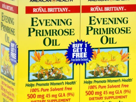 American Health Royal Brittany Evening Primrose Oil Twin Pack - 500 Mg - 50+50 Softgels For Sale