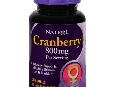 Natrol Cranberry Extract - 800 Mg - 30 Capsules Discount