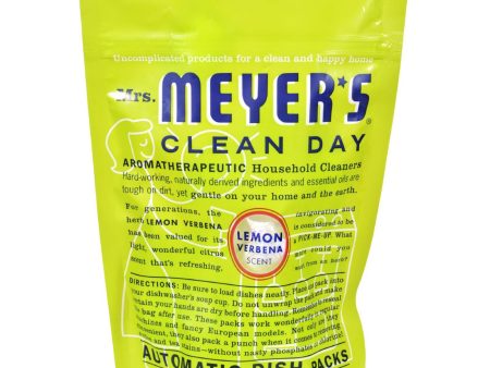 Mrs. Meyer s Automatic Dishwasher Packs - Lemon Verbena - Case Of 6 - 12.7 Oz Discount