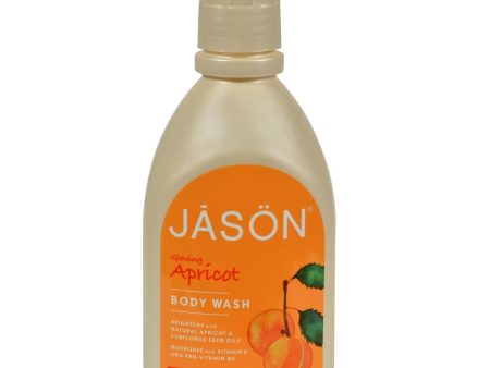 Jason Satin Shower Body Wash Apricot - 30 Fl Oz Online now