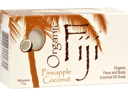 Organic Fiji Organic Face And Body Coconut Oil Soap Pineapple Coconut - 7 Oz on Sale