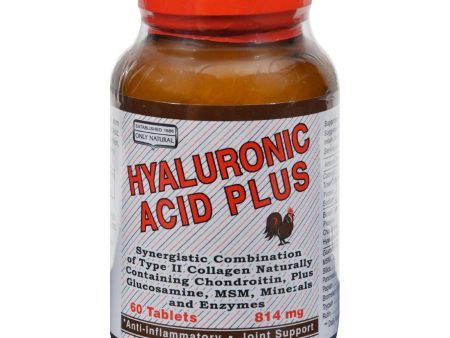 Only Natural Hyaluronic Acid Plus - 814 Mg - 60 Tablets Discount