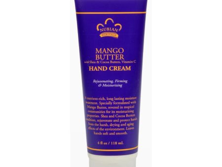 Nubian Heritage Hand Cream Mango Butter - 4 Oz Sale