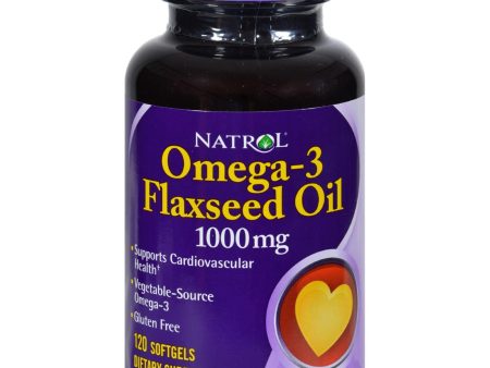 Natrol Flax Seed Oil - 1000 Mg - 120 Softgels Online