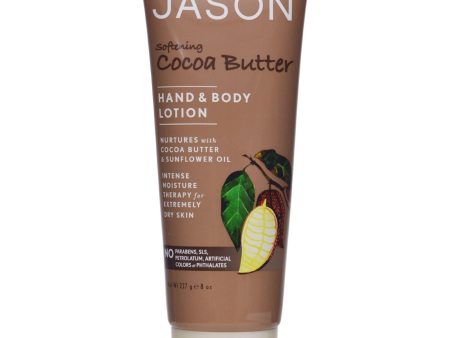 Jason Hand And Body Lotion Cocoa Butter - 8 Fl Oz For Sale