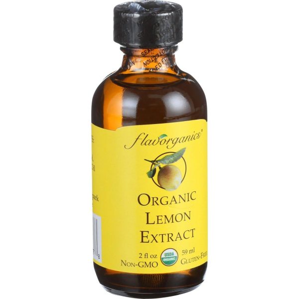 Flavorganics Organic Lemon Extract - 2 Oz Discount