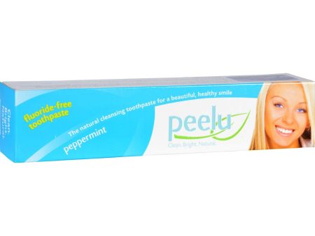 Peelu Toothpaste - Peppermint - 3 Oz For Sale