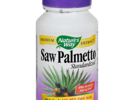 Nature s Way Saw Palmetto Standardized - 60 Softgels Hot on Sale