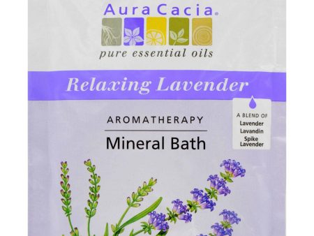 Aura Cacia Aromatherapy Mineral Bath Lavender Harvest - 2.5 Oz - Case Of 6 Online Sale