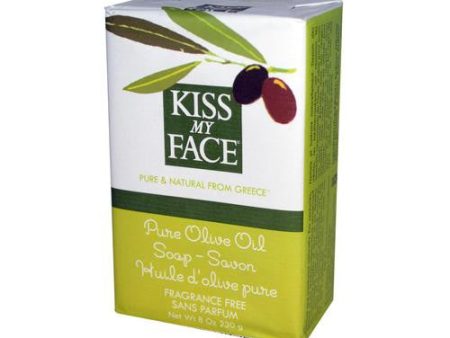 Kiss My Face Bar Soap Pure Olive Oil Fragrance Free - 8 Oz For Sale