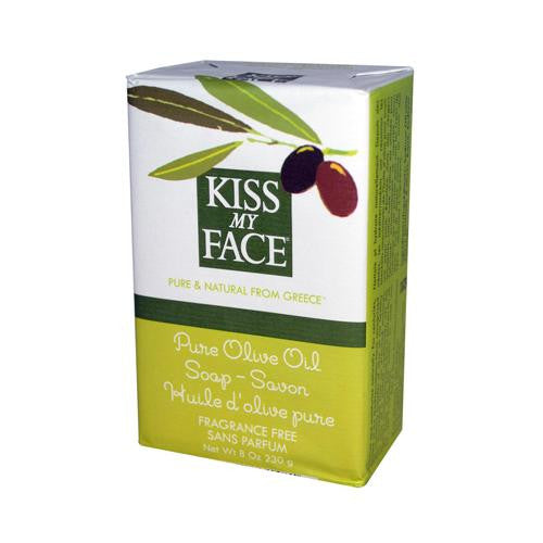 Kiss My Face Bar Soap Pure Olive Oil Fragrance Free - 8 Oz For Sale