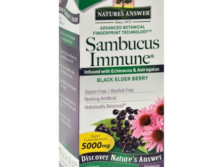 Nature s Answer Sambucus Immune Support - 4 Fl Oz For Discount