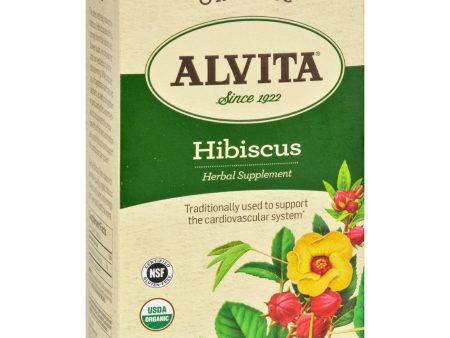 Alvita Tea - Organic - Hibiscus Herbal - 24 Tea Bags Online Hot Sale