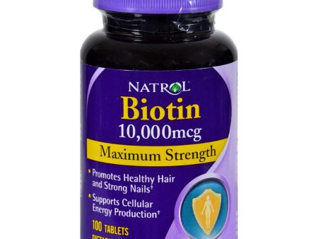 Natrol Biotin - 10000 Mcg - 100 Tablets Online now