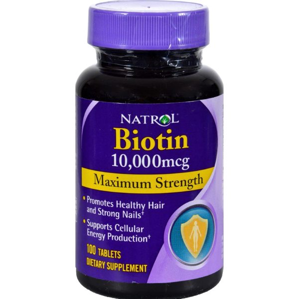 Natrol Biotin - 10000 Mcg - 100 Tablets Online now