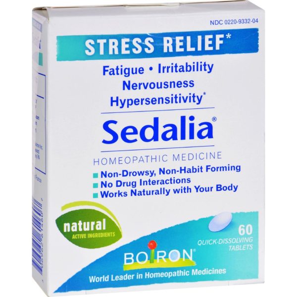 Boiron Sedalia Stress - 60 Tablets For Sale