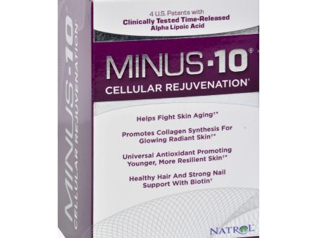 Natrol Minus-10 Cellular Rejuvenation - 120 Tablets Sale