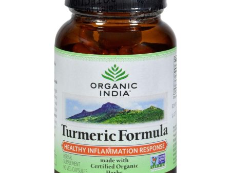 Organic India Turmeric - 90 Vegetarian Capsules For Sale