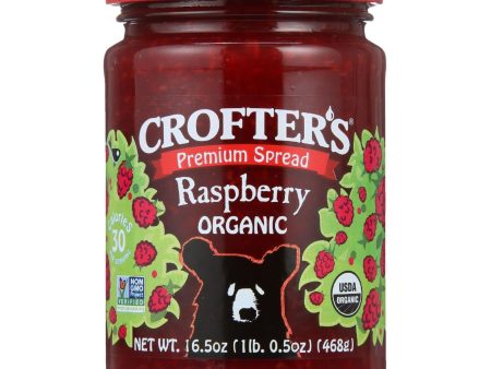 Crofters Fruit Spread - Organic - Premium - Raspberry - 16.5 Oz - Case Of 6 For Sale