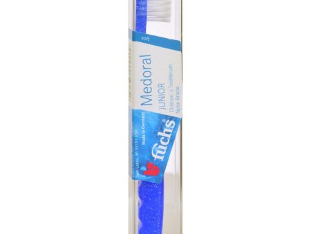 Fuchs Children s Soft Medoral Junior Nylon Bristle Toothbrush - 1 Toothbrush - Case Of 10 Hot on Sale