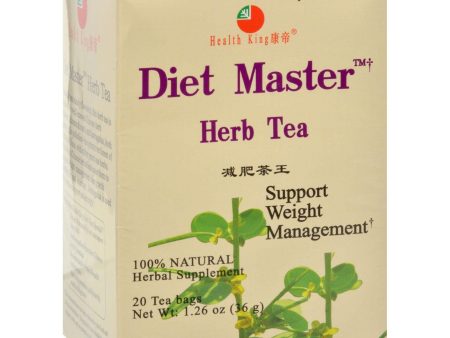 Health King Diet Master Herb Tea - 20 Tea Bags For Discount