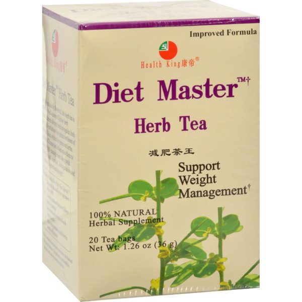 Health King Diet Master Herb Tea - 20 Tea Bags For Discount