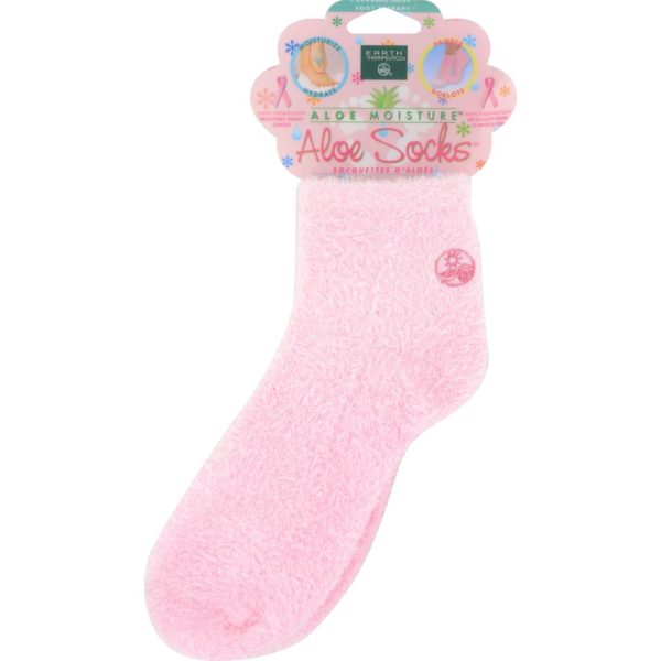 Earth Therapeutics Aloe Socks Pink - 1 Pair Online now