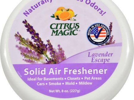 Citrus Magic Odor Absorber - Solid Lavender - Case Of 6 - 8 Oz Supply