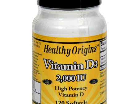 Healthy Origins Vitamin D3 - 2000 Iu - 120 Softgels Supply