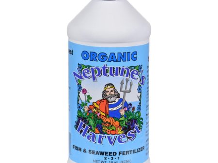 Neptune s Harvest Fish And Seaweed Fertilizer Blend - Blue Label - 18 Oz Online Hot Sale