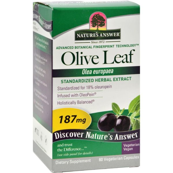 Nature s Answer Oleopein Olive Leaf Extract - 60 Vegetarian Capsules Hot on Sale