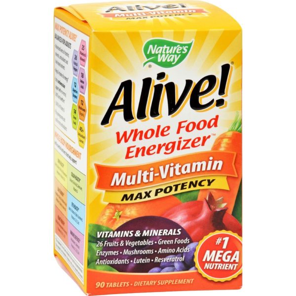 Nature s Way Alive Multi-vitamin Max Potency - 90 Tablets Online Sale