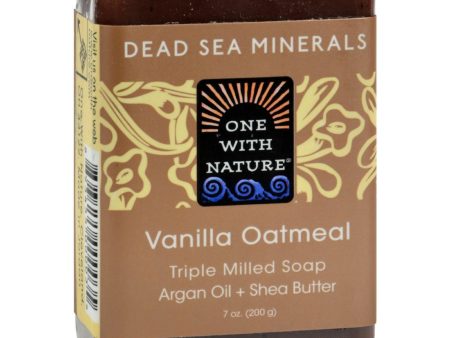 One With Nature Dead Sea Mineral Vanilla Oatmeal Soap - 7 Oz Online Hot Sale