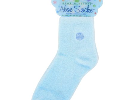 Earth Therapeutics Aloe Socks Blue - 1 Pair Online Hot Sale