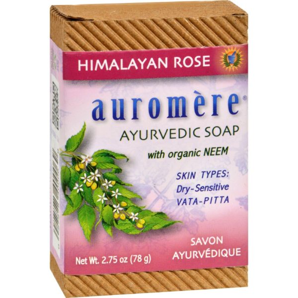 Auromere Ayurvedic Bar Soap Himalayan Rose - 2.75 Oz For Cheap