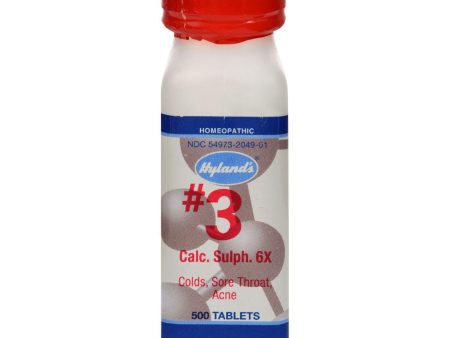 Hyland s No.3 Calcium Sulphate 6x - 500 Tablets Discount