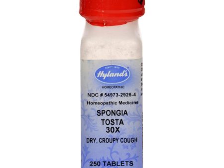 Hyland s Spongia Tosta 30x - 250 Tablets Discount