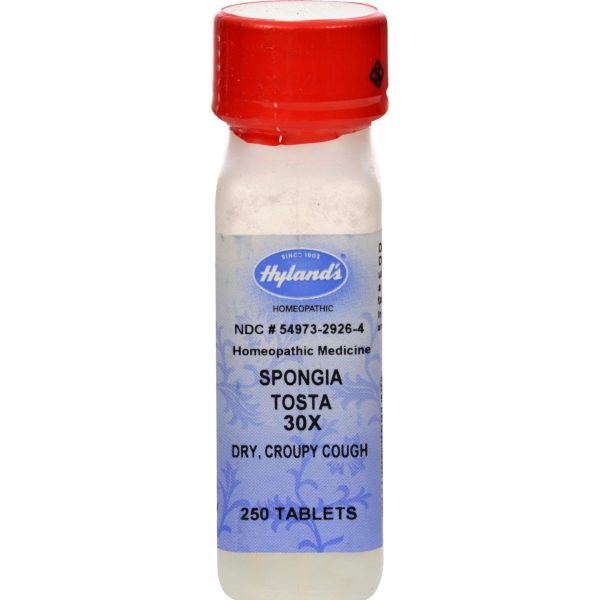 Hyland s Spongia Tosta 30x - 250 Tablets Discount