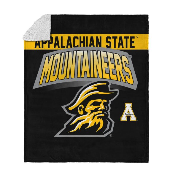 Appalachian State Mountaineers Silk Touch Sherpa Throw Blanket 50x60 Inches Discount