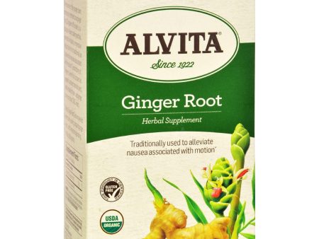 Alvita Teas Organic Herbal Tea Bags - Ginger Root - 24 Bags Cheap