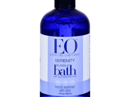 Eo Products Bubble Bath Serenity French Lavender With Aloe - 12 Fl Oz For Cheap