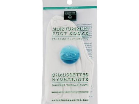 Earth Therapeutics Moisturizing Foot Socks White - 1 Pair Hot on Sale