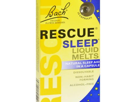 Bach Flower Remedies Rescue Sleep Liquid Melts - 28 Capsules Cheap