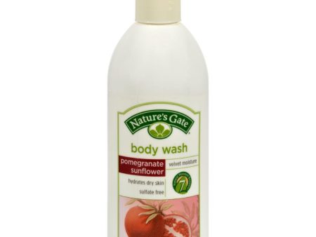 Nature s Gate Body Wash Velvet Moisture Pomegranate Sunflower - 18 Fl Oz Online